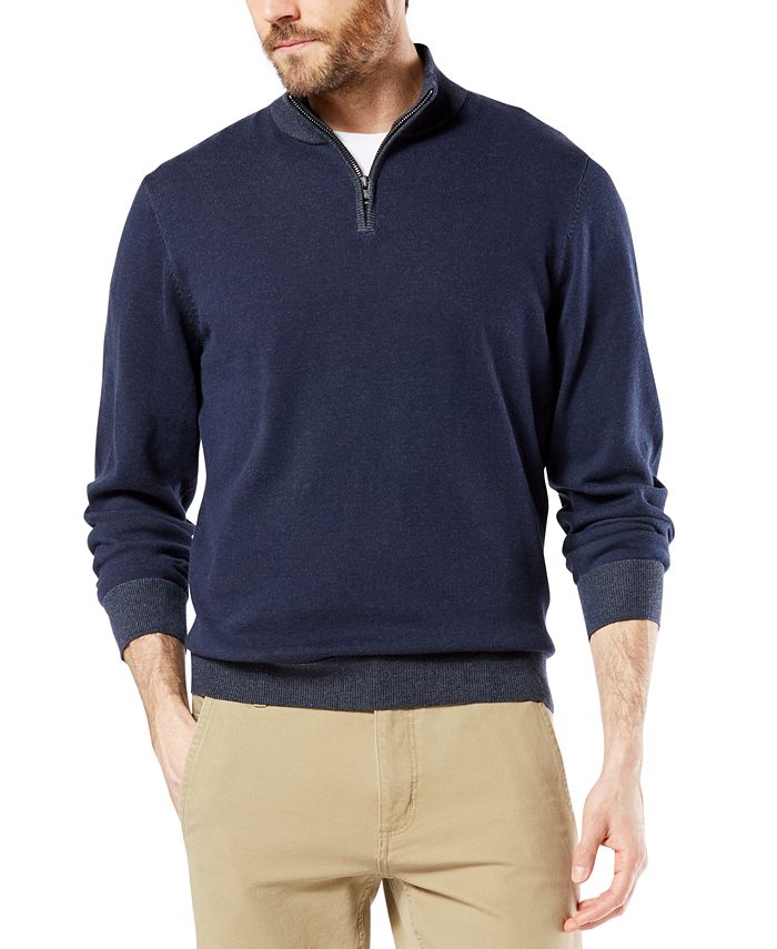 Dockers Men's Alpha Quarter-Zip Sweatshirt, Created for Macy's - Macy's