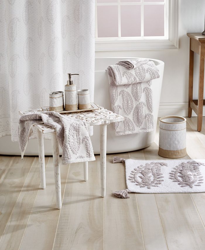 Peri Home Peri Textured Paisley Bath Rug Macy's