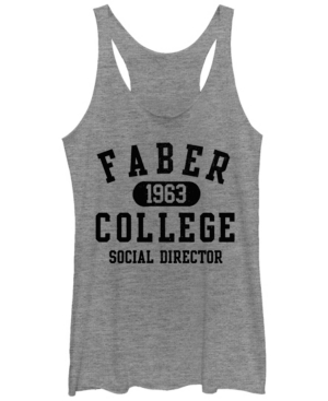 image of Fifth Sun Animal House Faber College Social Director Tri-Blend Racer Back Tank