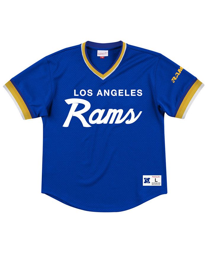 Los Angeles Rams Mitchell & Ness Short Sleeve Fleece Hoodie