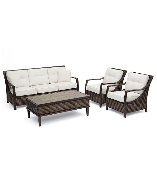 Furniture North Shore Outdoor 4 Pc Seating Set Sofa 2 Club