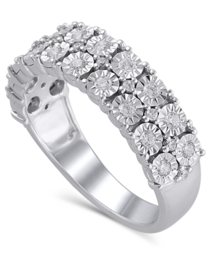 image of Certified Diamond (3/8 ct. t.w.) Anniversary in 14K White Gold