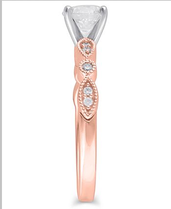 Macy's - Certified Diamond Engagement Ring (1 ct. t.w.) in 14k Rose Gold