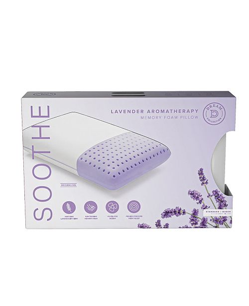 Dream Collection Lavender Aromatherapy Memory Foam Pillow Queen Reviews Pillows Bed Bath Macy S