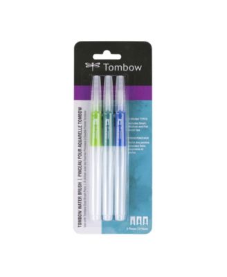 Tombow 56253 Water Brush Pen, 3-Pack