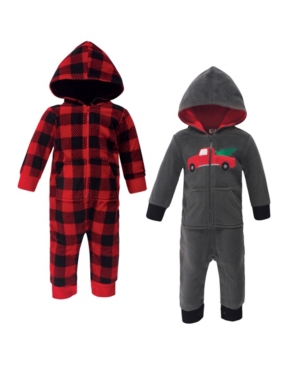 Hudson Baby Baby Boy Fleece Coveralls and Jumpsuits 2 Pack
