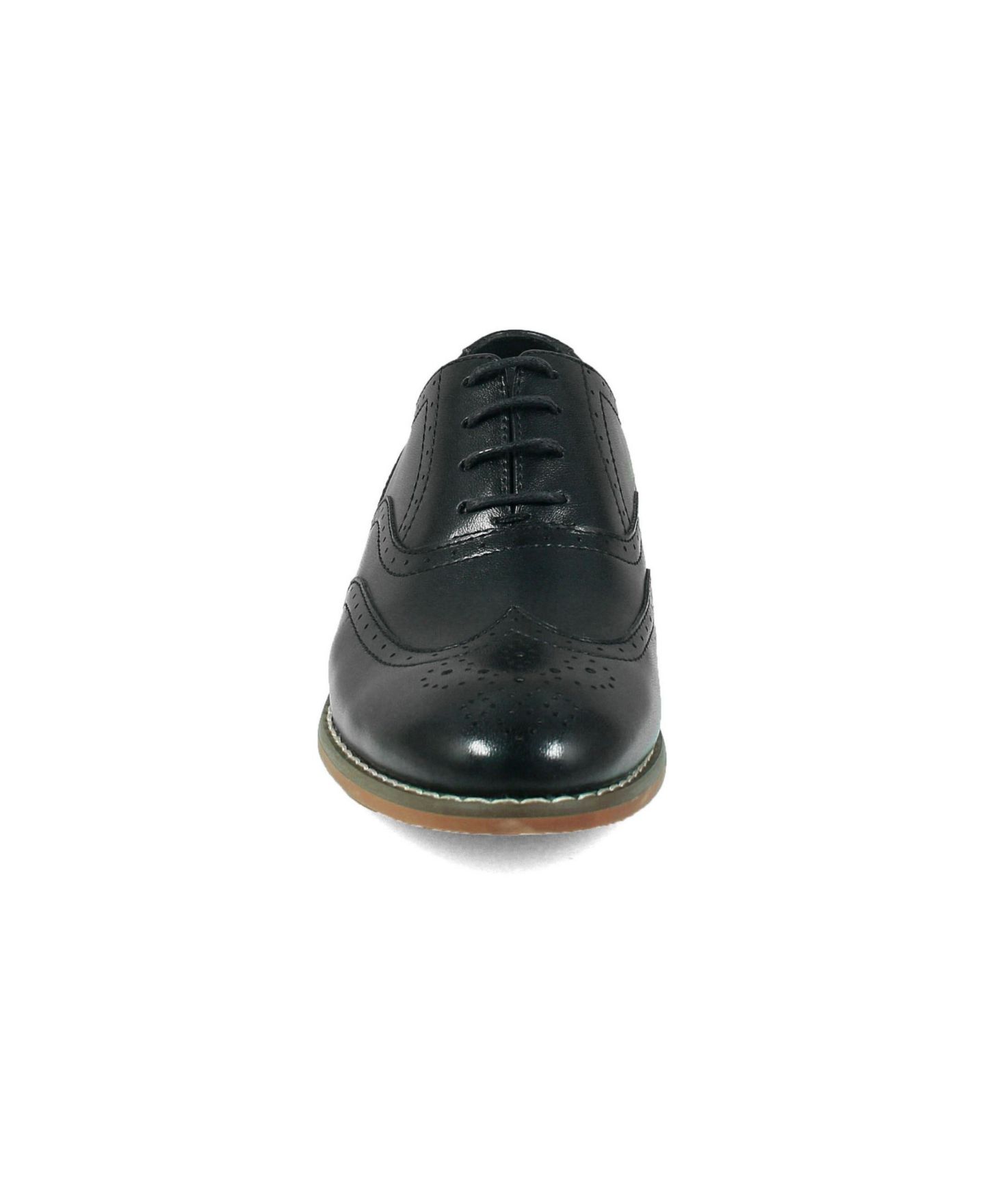 Туфли Stacy Adams Dunbar Wingtip Oxford Shoe для мальчиков, цвет: Чёрный — фото 2