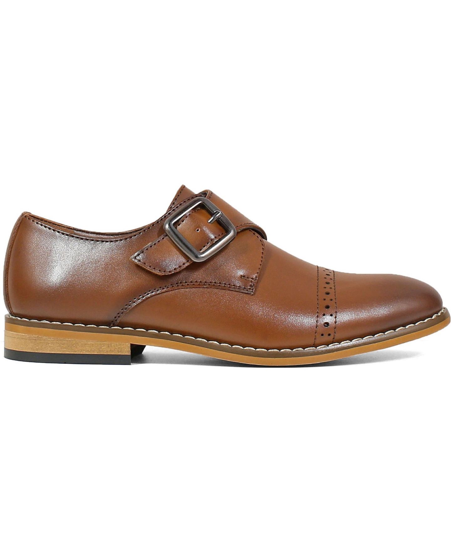 Туфли Stacy Adams Desmond Cap Toe Monk Strap Shoe для мальчиков, цвет: Чёрный — фото 9