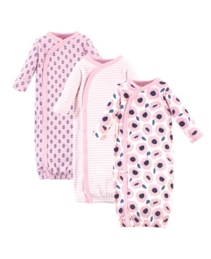 Touched By Nature Baby Girl Kimono Gowns Set of 3