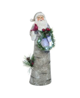 Trans Pac - Resin Small White Christmas Look Santa