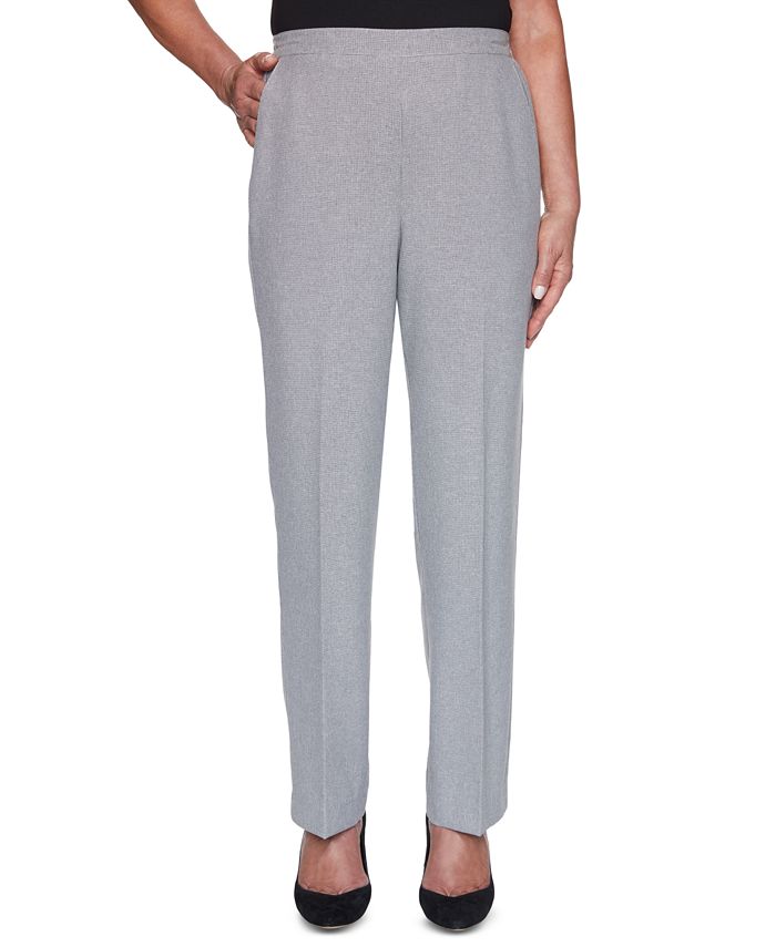 Alfred Dunner Riverside Drive Textured Pull-On Pants - Macy's