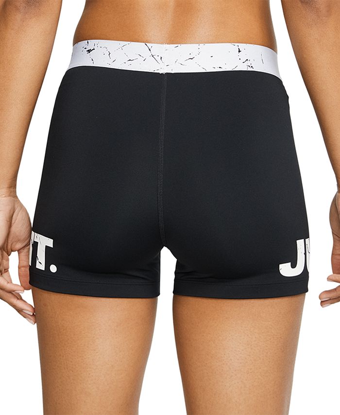 Nike Women's Pro Printed-Waistband Just Do It Shorts & Reviews - Women ...