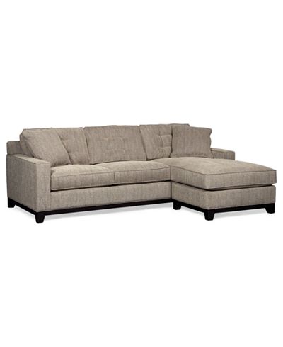 Clarke Fabric 2-Piece Sectional Sofa, Only at Macy&#39;s - Furniture - Macy&#39;s