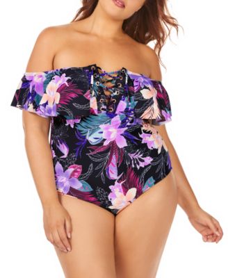 plus size swimsuits macys