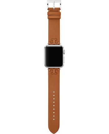 Tory Burch - Women's McGraw Luggage Band For Apple Watch&reg; Leather Strap 38mm/40mm