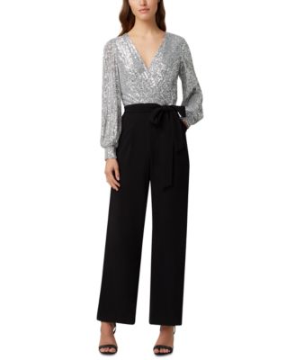 tahari crepe jumpsuit