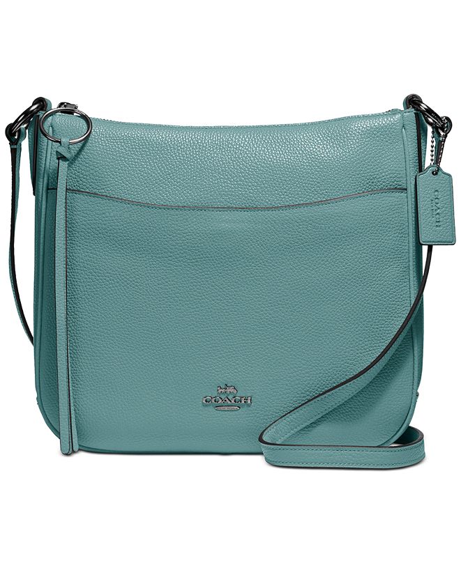 COACH Chaise Crossbody in Polished Pebble Leather & Reviews - Handbags & Accessories - Macy&#39;s