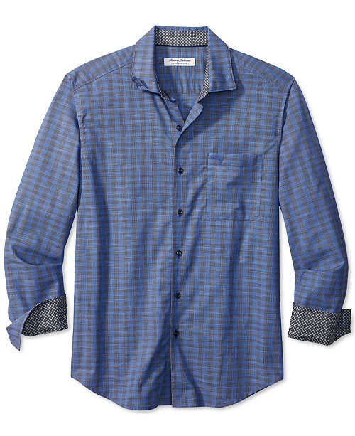 Tommy Bahama Men S Newport Coast Cimarron Classic Fit Islandzone Temperature Regulating Check Shirt Reviews Casual Button Down Shirts Men Macy S