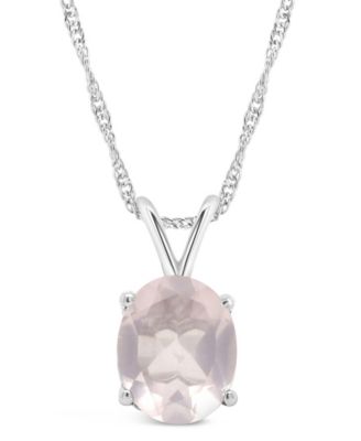 Amethyst (2-1/3 ct. t.w.) Pendant Necklace in Sterling Silver. Also Available in Blue Topaz, Citrine, and Rose Quartz