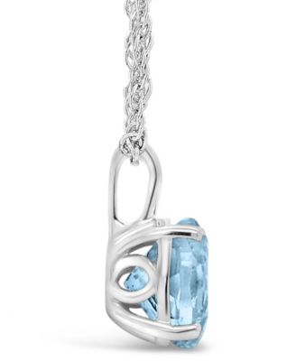 Citrine (1-7/8 ct. t.w.) Pendant Necklace in Sterling Silver. Also Available in Sky Blue Topaz, Rose Quartz and Amethyst