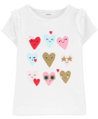 heart print t shirt