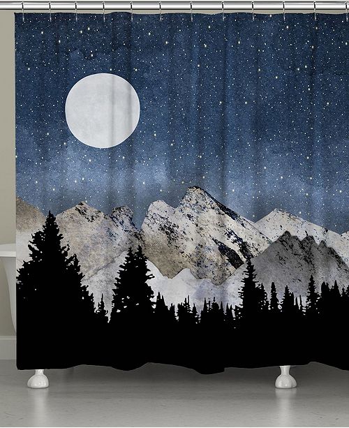 Laural Home Midnight Mountains Shower Curtain Reviews