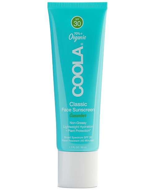 COOLA Classic Face Organic Sunscreen Lotion SPF 30 ...