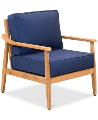 Furniture - Savona Teak Outdoor Club Chair with Sunbrella&reg; Cushions