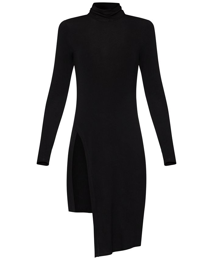 BCBGMAXAZRIA Asymmetrical Turtleneck Sweater Macy s