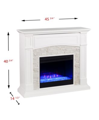 Chartier Color Changing Electric Fireplace with Media Shelf