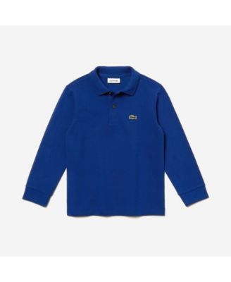 lacoste boys long sleeve polo