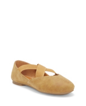 image of Lucky Brand Kids by Vince Camuto Big Girls and Little Girls Ballet Flat Slip On with Double Gore Criss Cross Straps
