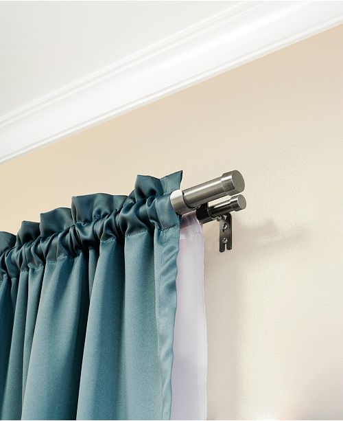 Lumino End Cap 1 Double Drapery Rod And Hardware Set 42 120