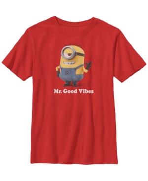 Fifth Sun Despicable Me Big Boy's Minions Mr Good Vibes Short Sleeve T-Shirt