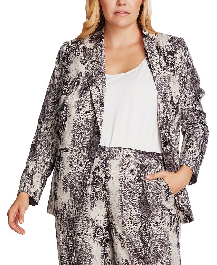 Plus size deals snakeskin jacket