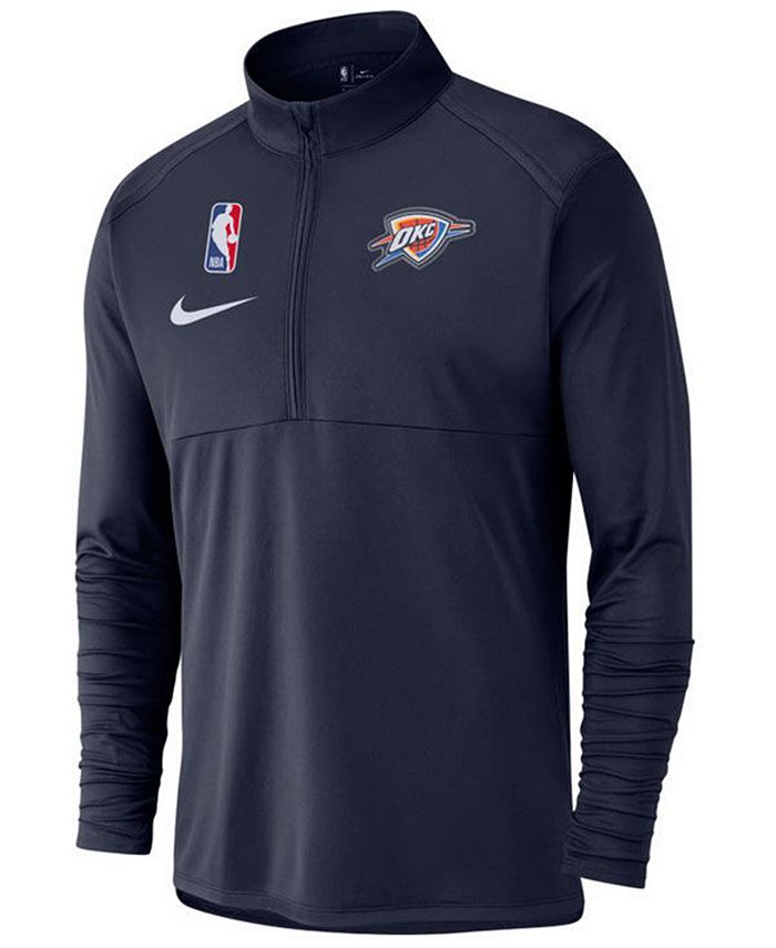 Nike Men's Oklahoma City Thunder Coaches Element Half-Zip Dry Top - Macy's