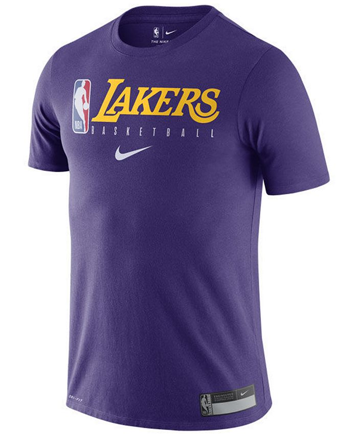 Nike Men's Los Angeles Lakers Team Practice T-Shirt - Macy's