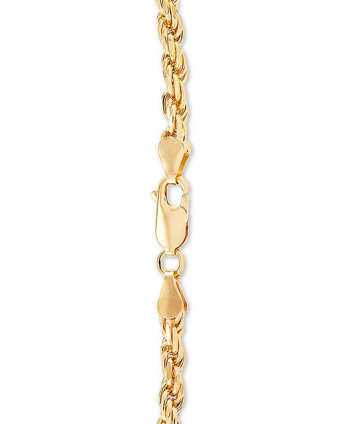 Macy's Rope Link 24" Chain Necklace in 18k GoldPlated Sterling Silver