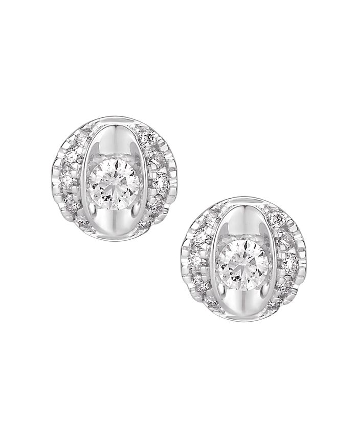 Macy's diamond earrings clearance