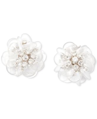 kate spade new york crystal flower stud earrings
