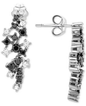 image of Diamond Drop Earrings (1 ct. t.w.) in 14k White Gold