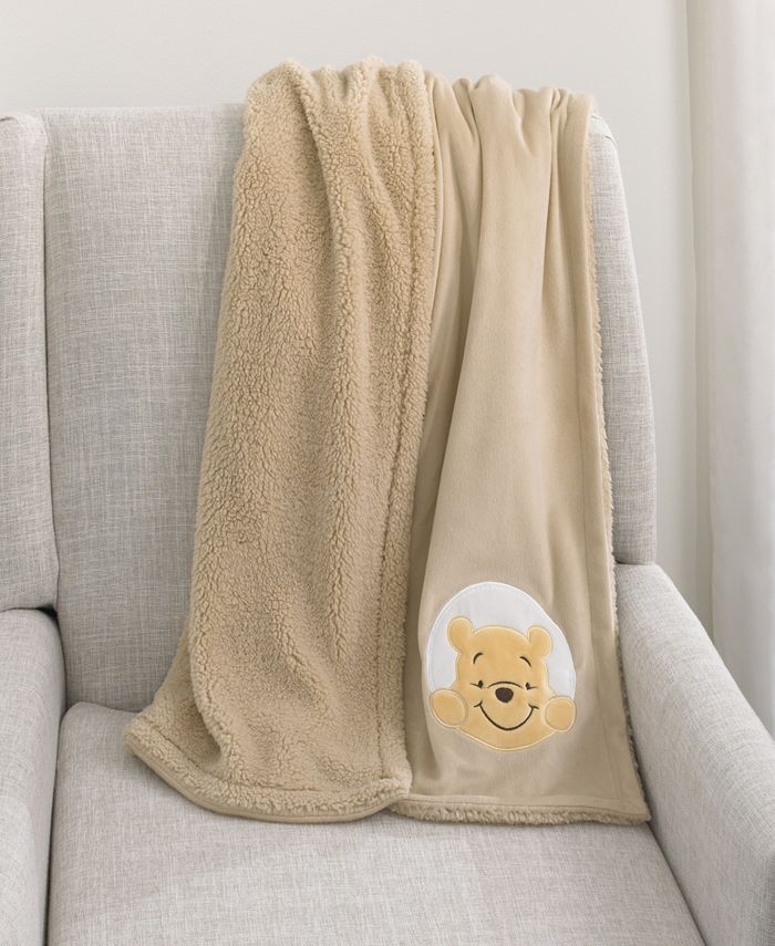 Disney Winnie the Pooh Sherpa Baby Blanket Macy's