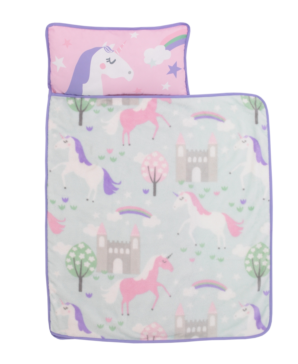 Everything Kids Unicorn Nap Mat with Pillow and Blanket Bedding