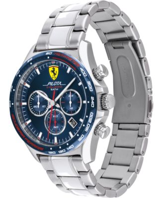 Ferrari Men's Chronograph Pilota Evo Stainless Steel Bracelet