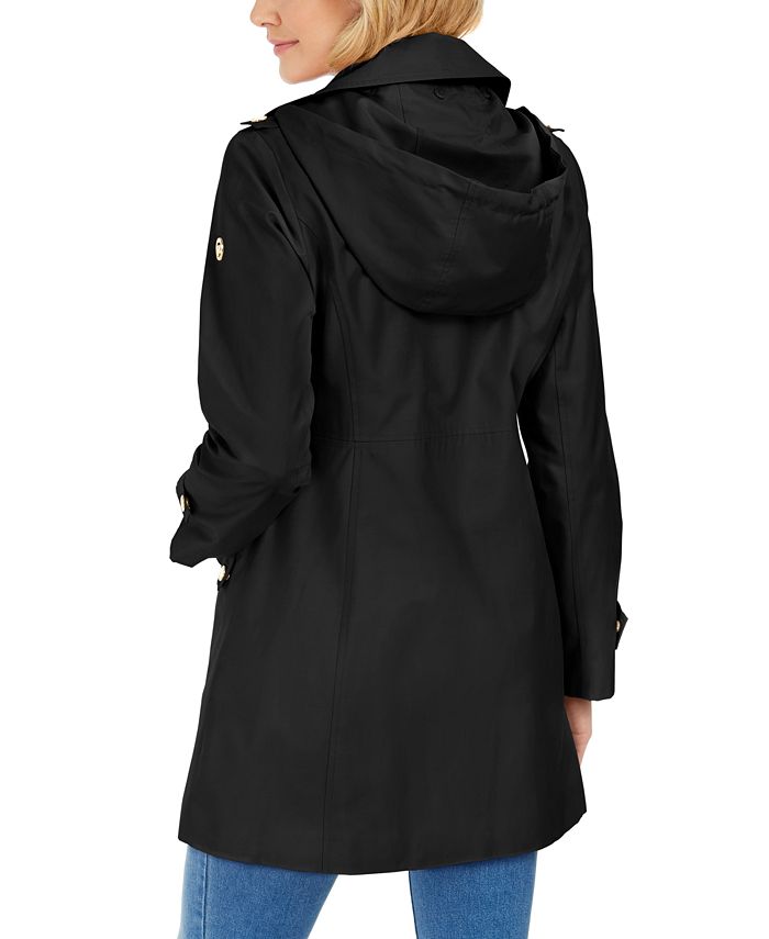 Michael Kors Hooded WaterResistant Raincoat & Reviews Coats