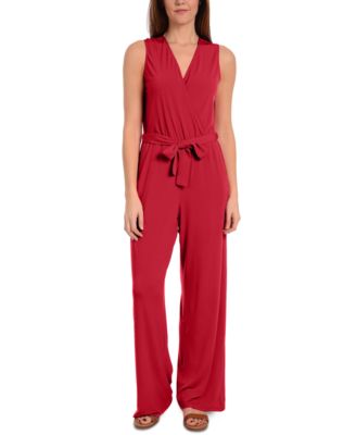 macys jumpsuit red