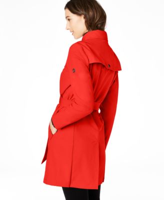 calvin klein classic hooded trench coat