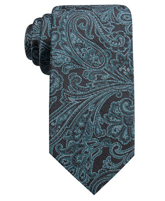 Ryan Seacrest Distinction Men's Wilson Slim Paisley Tie, Created for ...