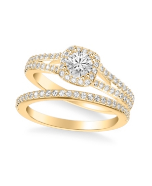 image of Diamond Bridal Set (1 ct. t.w.) in 14k White, Yellow or Rose Gold