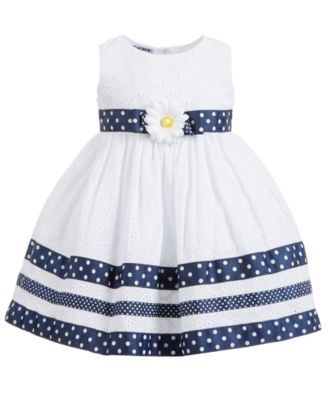 macy's baby girl white dress